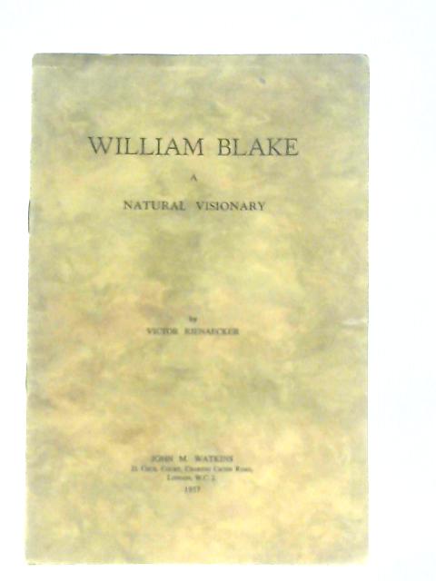 William Blake By Victor Rienaecker