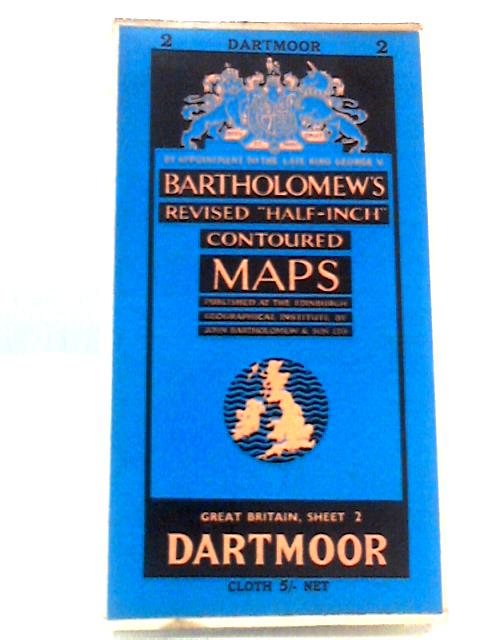 Dartmoor - Revised "Half-Inch" Contoured Maps Sheet 2 By Unstated