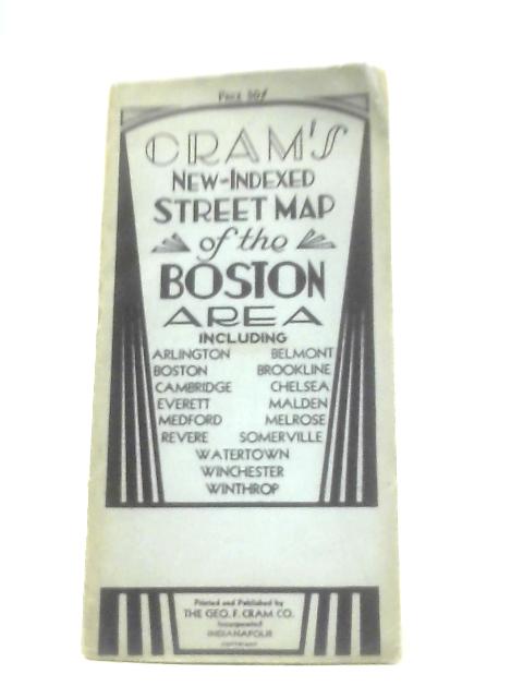 Cram's New-indexed Street Map of the Boston Area By Anon