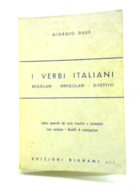 I Verbi Italiani By Giorgio Duse