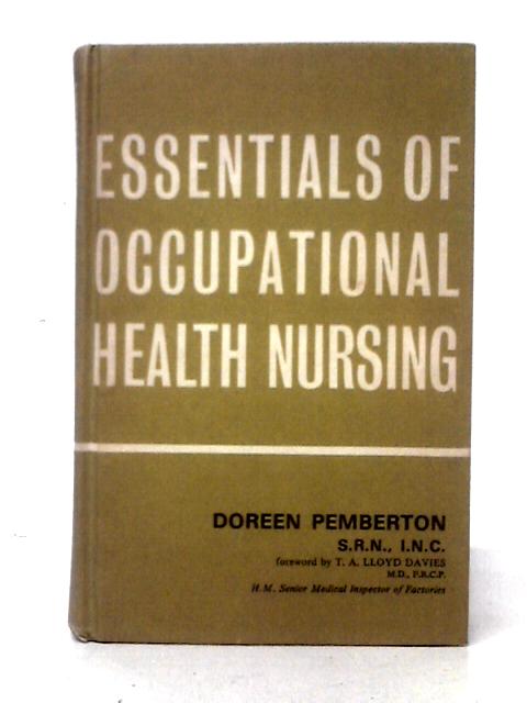 Essentials of Occupational Health Nursing By Doreen Pemberton