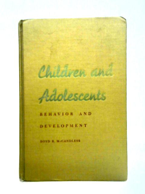 Children and Adolescents par Boyd R. McCandless