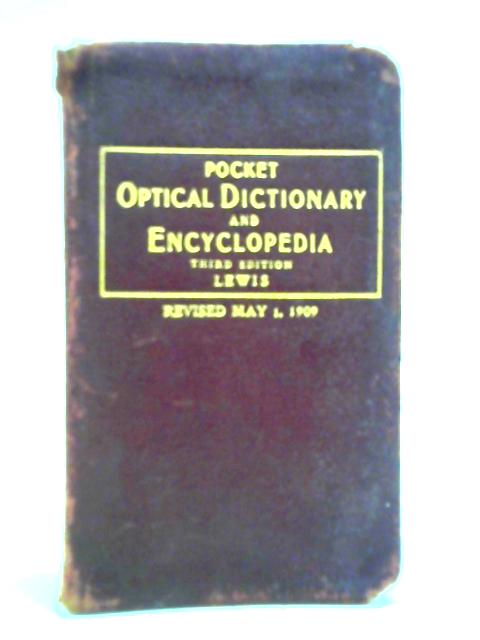 Pocket Optical Dictionary By James J. Lewis