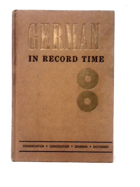 German in Record Time By Henry Regensteiner