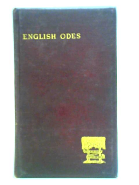 English Odes von Edmund W. Gosse