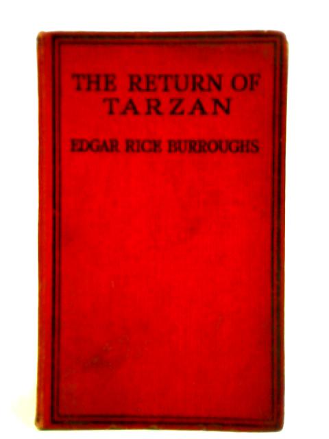 The Return Of Tarzan By Edgar Rice Burroughs