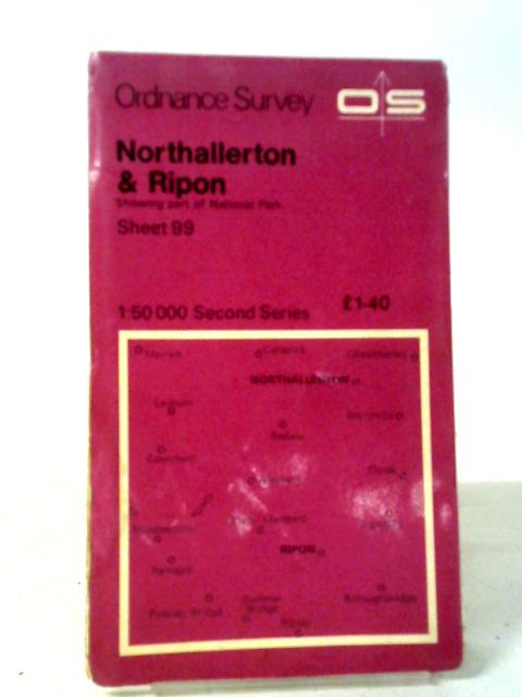 Ordnance Survey Map Sheet 99 Northallerton & Ripon By Ordnance Survey