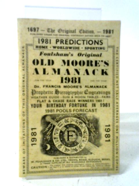 Old Moore's Almanack 1981 By Dr Francis Moore