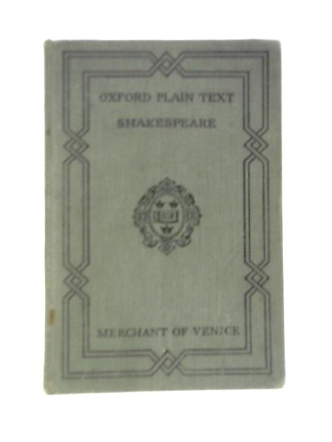 Shakespeare's Comedy: The Merchant of Venice (Plain Text) von William Shakespeare