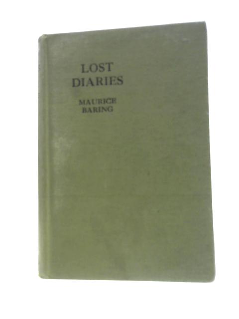 Lost Diaries By Maurice Baring