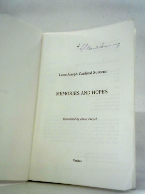 Memories and Hopes By Leon-Joseph Cardinal Suenens