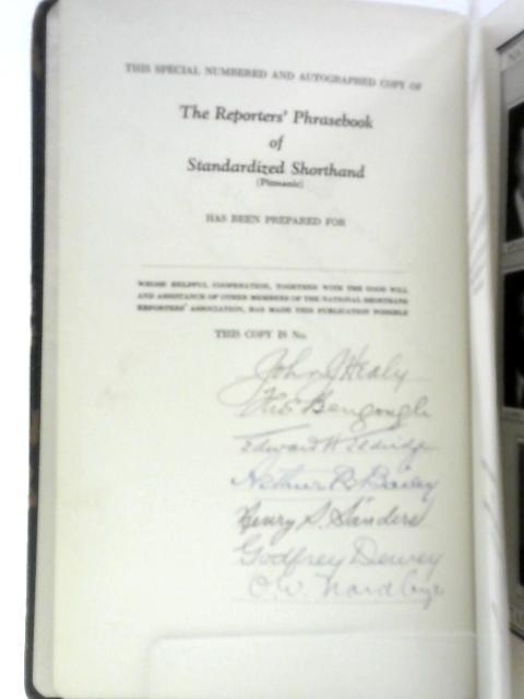 The Reporters Phrasebook of Standardized Shorthand By Various