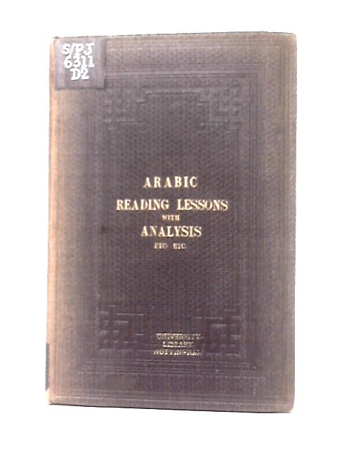 Arabic Reading Lessons By Rev. N Davis and Mr. B. Davidson