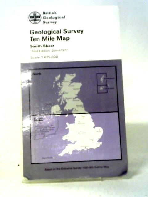 Geological Survey Ten Mile Map South Sheet By Ordnance Survey Staff