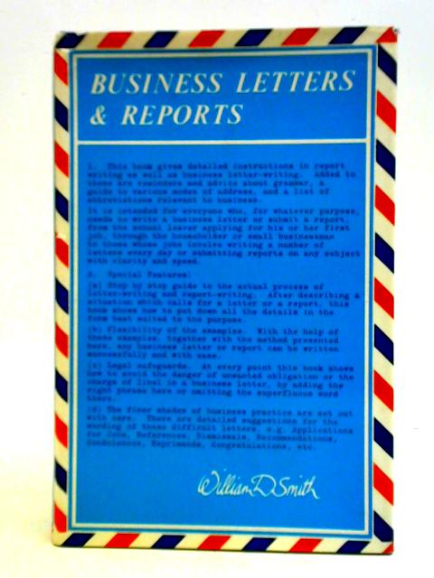 Business Letters & Reports By William D. Smith