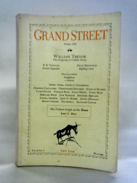 Grand Street Vol. 4, No. 2 Winter 1985 By unstated