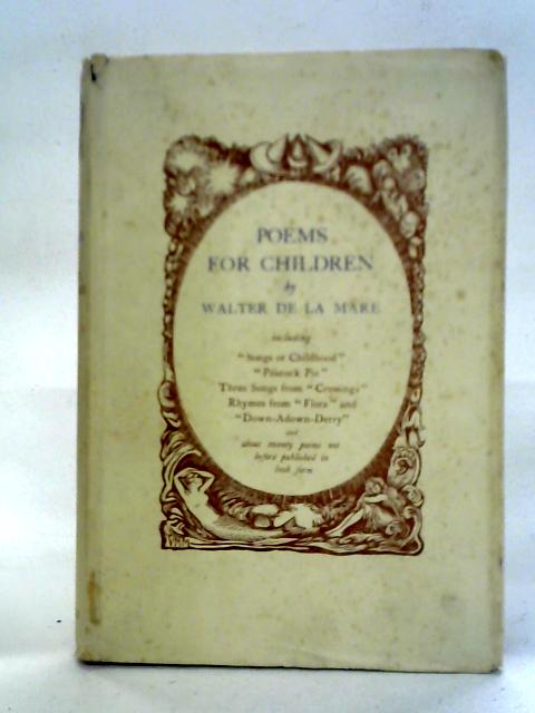 Poems for Children By Walter De La Mare