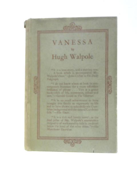 Vanessa By Hugh Walpole