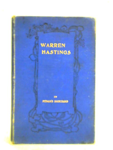 Warren Hastings von Lord Macaulay