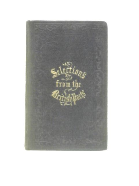 Selections from the British Poets von Cyrill Herbert Eyre Wyche