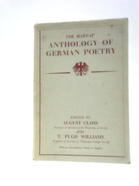 The Harrap Anthology Of German Poetry von August Closs (Ed.)