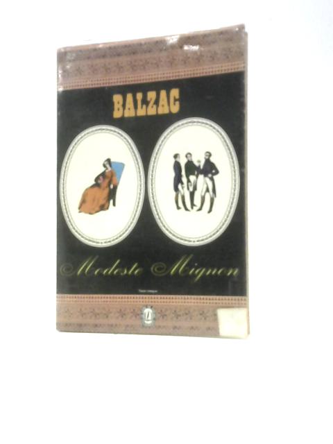 Modeste Mignon By Honore De Balzac