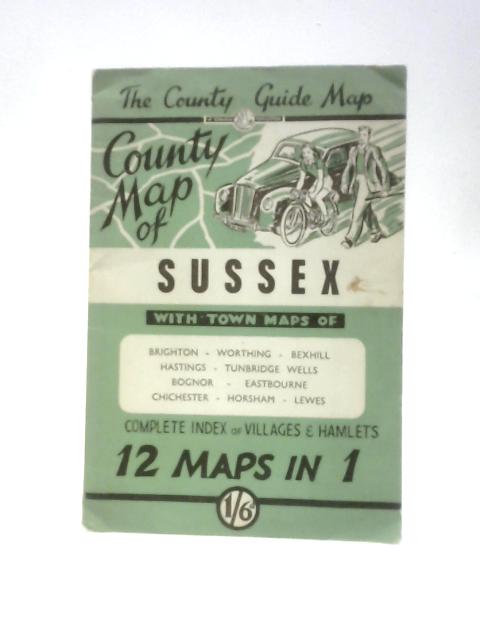 County Map of Sussex By Unstated