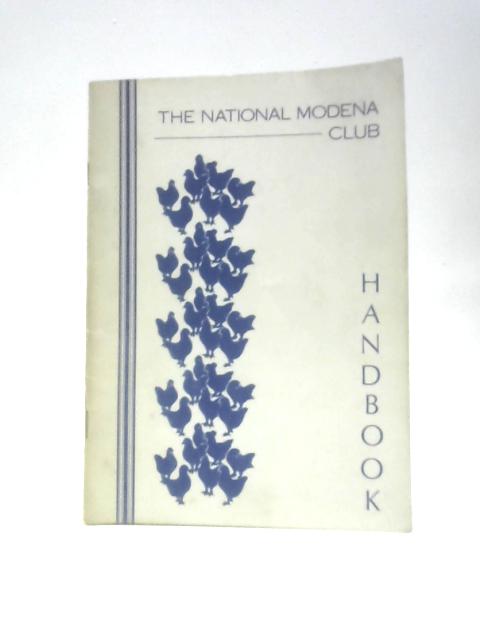 National Modena Club Handbook, 1931 von Unstated