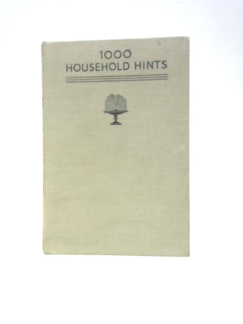 1,000 Household Hints von Elizabeth Craig