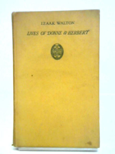 Lives Of Donne & Herbert von Izaak Walton