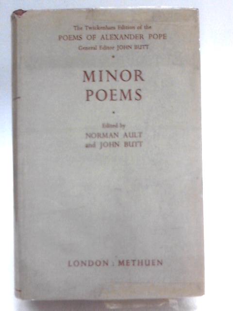 Minor Poems By Alexander Pope