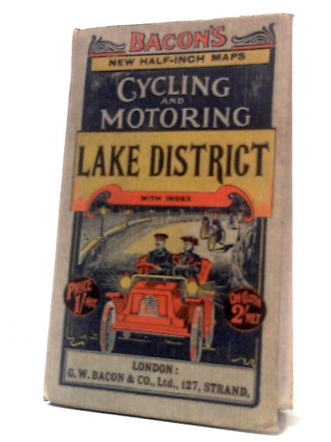 Bacon's New Half-Inch Maps: Cycling and Motoring Lake District With Indexx von Not stated