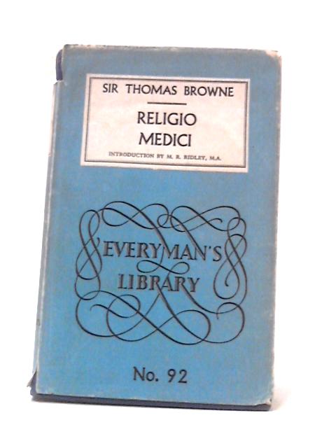 Religio Medici By Sir Thomas Browne