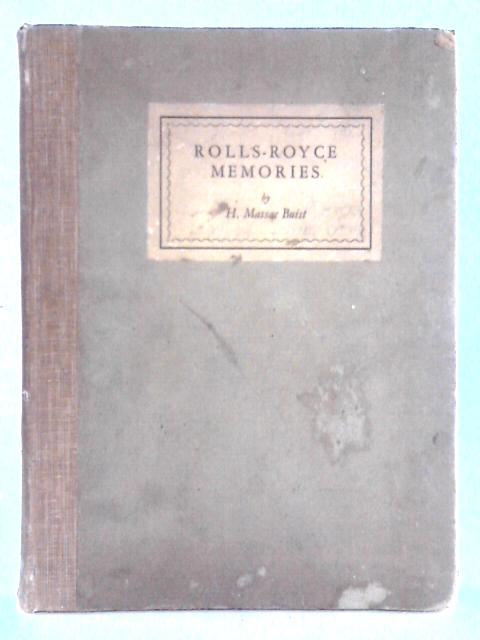 Rolls-Royce Memories von H. Massac Buist