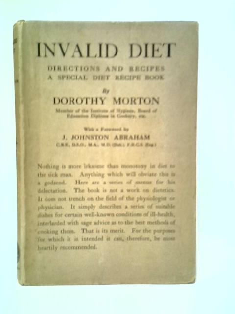 Invalid Diet By Dorothy Morton