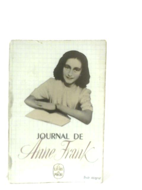 Journal de Anne Frank By Daniel-Rops (Intro.)