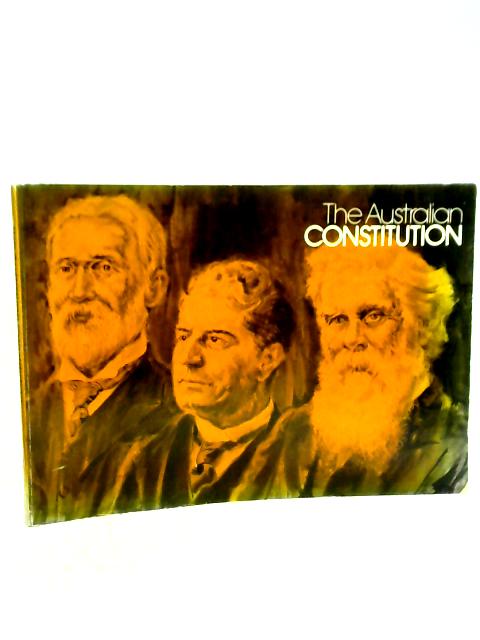 Australian Constitution von Geoffrey Sawer