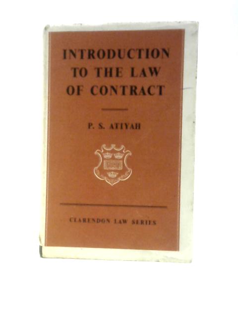 An Introduction to The Law of Contract By P. S. Atiyah