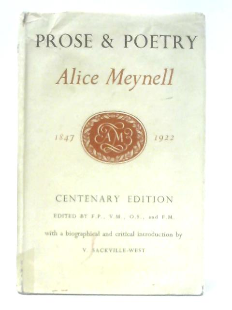 Prose and Poetry By Meynell, Alice