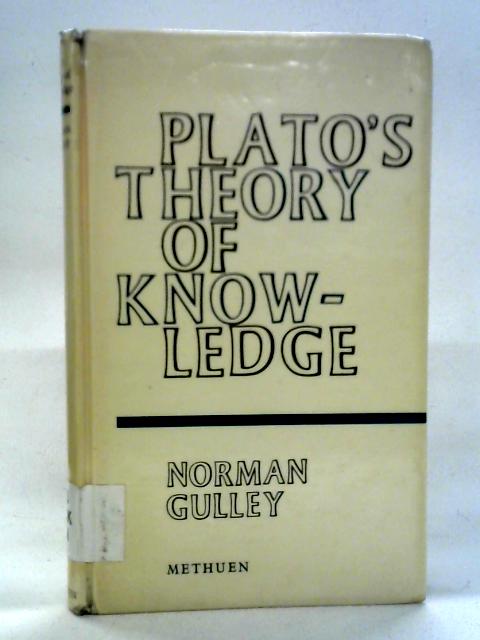 Plato's Theory of Knowledge par Norman Gulley