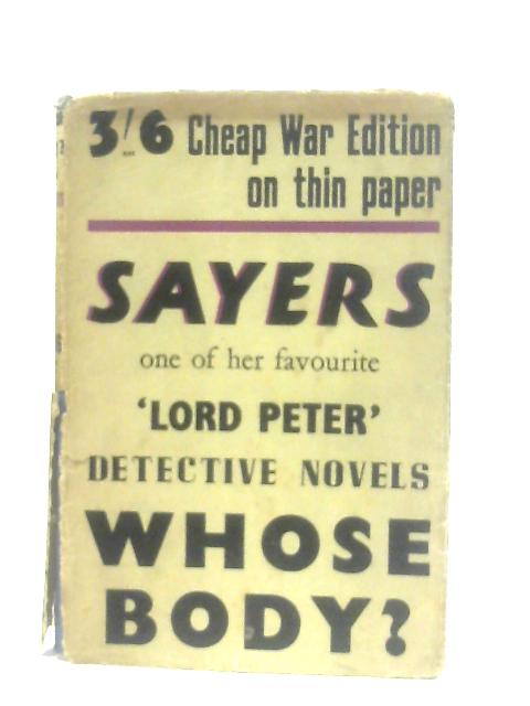 Whose Body? By Dorothy L. Sayers