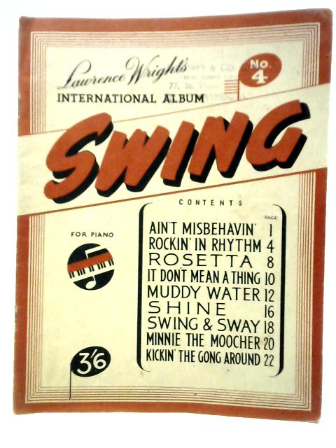 Lawrence Wright's International Album No.4 Swing for Piano By Lawrence Wright