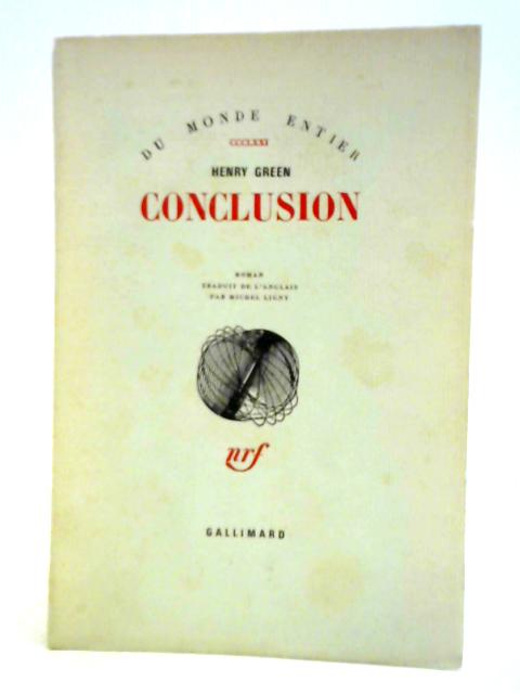 Conclusion von Henry Green