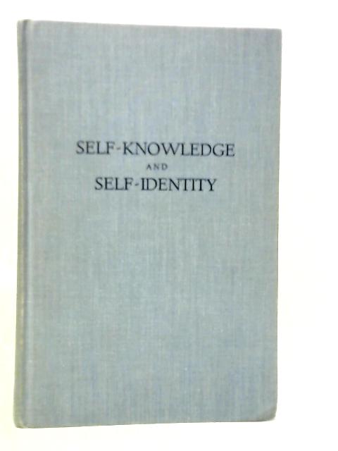 Self-knowledge and Self-identity By Sydney Shoemaker