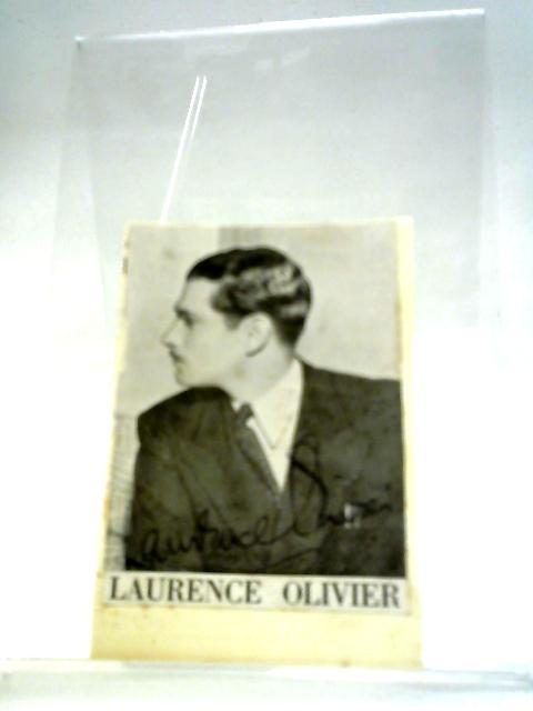 Laurence Olivier Signature, On Image Cut From Magazine von Laurence Olivier