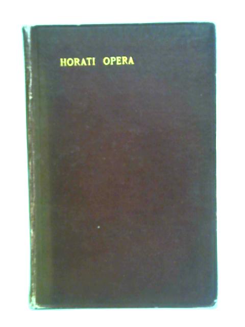 Q. Horati Flacci By Eduardus C. Wickham