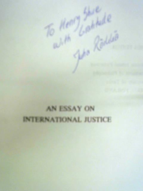 An Essay on International Justice By Juha Raikka