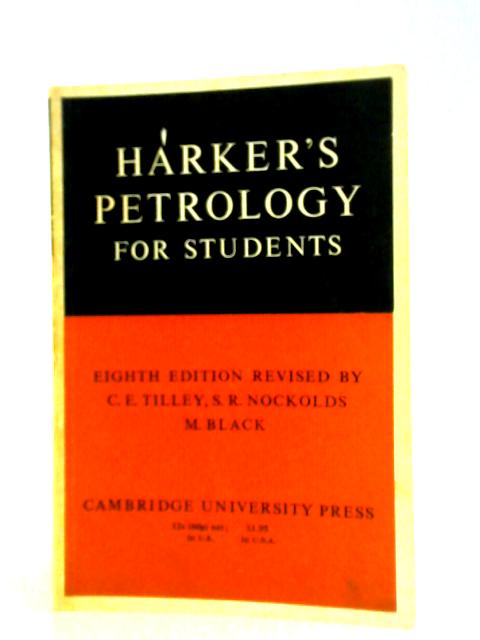 Petrology for Students von Alfred Harker