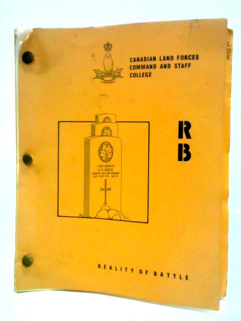 Canadian Land Forces Command and Staff College Student Guide to the Realities of Battle Series Jan 90 par Various