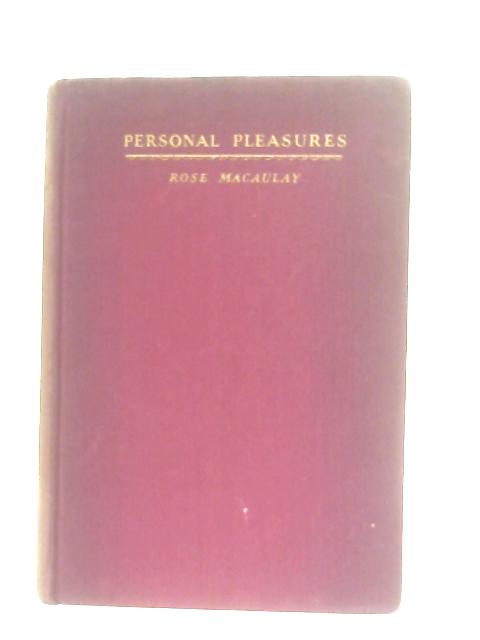 Personal Pleasures von Rose Macaulay